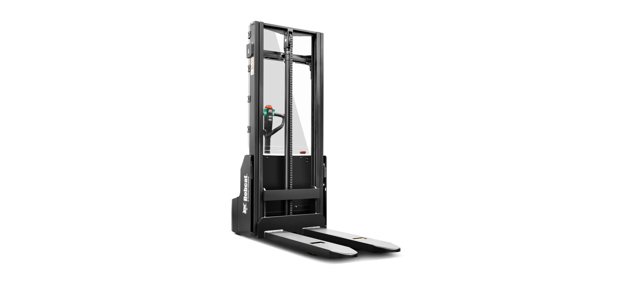 Transpalet electric cu catarg Bobcat LSM12N-7, 1.2t, baterie litiu-ion