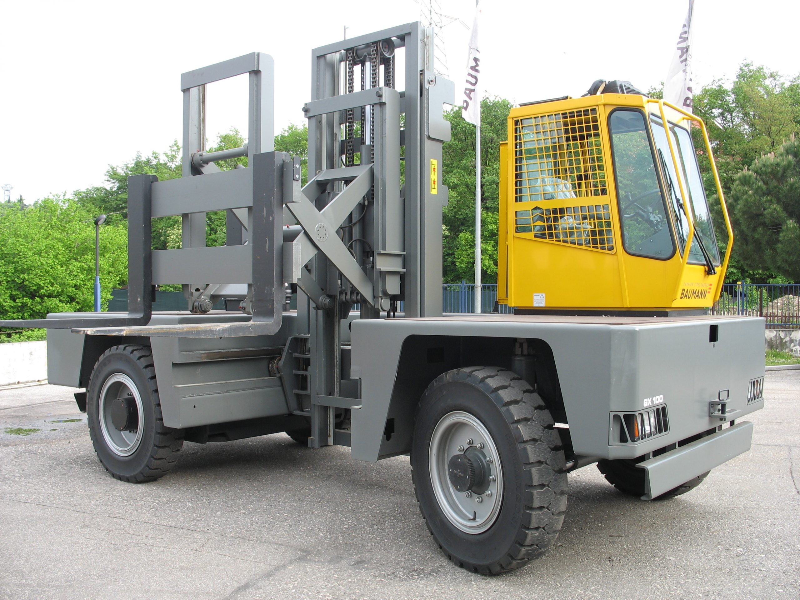 Stivuitor Baumann, Diesel, cu furci laterale, GXS – GS,15 – 50t